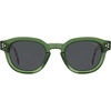 image:imageSOJOS Retro Polarized Sunglasses for Women Men Classic Round Acetate Frame UV Protection Shades SJ3111GreenGrey