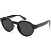 image:imageSOJOS Retro Polarized Sunglasses for Women MenVintage Round Sun Glasses 90s Shades UV400 Protection SJ2623Shiny BlackGrey