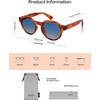 image:imageSOJOS Retro Polarized Sunglasses for Women MenVintage Round Sun Glasses 90s Shades UV400 Protection SJ2623TortoiseBlue