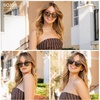 image:imageSOJOS Retro Polarized Sunglasses for Women MenVintage Round Sun Glasses 90s Shades UV400 Protection SJ2623Transparent BlueGrey