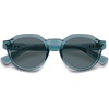 image:imageSOJOS Retro Polarized Sunglasses for Women MenVintage Round Sun Glasses 90s Shades UV400 Protection SJ2623Transparent BlueGrey