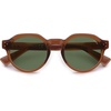 image:imageSOJOS Retro Polarized Sunglasses for Women MenVintage Round Sun Glasses 90s Shades UV400 Protection SJ2623Transparent BrownGreen