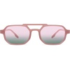 image:imageSOJOS Retro Rectangle Aviator Sunglasses for Women Men Trendy 90s Classic Square Frame Shades SJ2627PinkGreen
