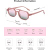 image:imageSOJOS Retro Rectangle Aviator Sunglasses for Women Men Trendy 90s Classic Square Frame Shades SJ2627PinkGreen
