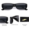image:imageSOJOS Retro Rectangle Polarized Sunglasses Women Men Trendy Narrow Y2K Rectangular Frame Womens Mens Sun Glasses SJ2351BlackGrey