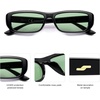 image:imageSOJOS Retro Rectangle Polarized Sunglasses Women Men Trendy Narrow Y2K Rectangular Frame Womens Mens Sun Glasses SJ2351BlackLight Green