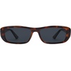image:imageSOJOS Retro Rectangle Polarized Sunglasses Women Men Trendy Narrow Y2K Rectangular Frame Womens Mens Sun Glasses SJ2351Dark TortoiseGrey