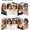 image:imageSOJOS Retro Rectangle Polarized Sunglasses Women Men Trendy Narrow Y2K Rectangular Frame Womens Mens Sun Glasses SJ2351Olive GreenGreen