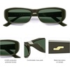 image:imageSOJOS Retro Rectangle Polarized Sunglasses Women Men Trendy Narrow Y2K Rectangular Frame Womens Mens Sun Glasses SJ2351Olive GreenGreen