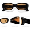image:imageSOJOS Retro Rectangle Polarized Sunglasses Women Men Trendy Y2k 90s UV Protection Womens Mens Sun Glasses SJ2375BlackOrange