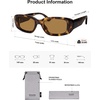 image:imageSOJOS Retro Rectangle Polarized Sunglasses Women Men Trendy Y2k 90s UV Protection Womens Mens Sun Glasses SJ2375TortoiseBrown