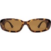 image:imageSOJOS Retro Rectangle Polarized Sunglasses Women Men Trendy Y2k 90s UV Protection Womens Mens Sun Glasses SJ2375TortoiseBrown