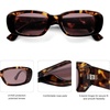 image:imageSOJOS Retro Rectangle Polarized Sunglasses Women Men Trendy Y2k 90s UV Protection Womens Mens Sun Glasses SJ2375TortoiseLight Pink