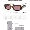 image:imageSOJOS Retro Rectangle Polarized Sunglasses Women Men Trendy Y2k 90s UV Protection Womens Mens Sun Glasses SJ2375TortoiseLight Pink
