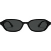 image:imageSOJOS Retro Rectangle Polarized Sunglasses for Women Men Trendy Hexagon Narrow Chic Y2K Sunnies SJ2629BlackGrey