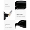 image:imageSOJOS Retro Rectangle Polarized Sunglasses for Women Men Trendy Hexagon Narrow Chic Y2K Sunnies SJ2629BlackGrey