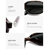 image:imageSOJOS Retro Rectangle Polarized Sunglasses for Women Men Trendy Hexagon Narrow Chic Y2K Sunnies SJ2629Dark TortoiseGrey