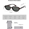 image:imageSOJOS Retro Rectangle Polarized Sunglasses for Women Men Trendy Hexagon Narrow Chic Y2K Sunnies SJ2629Dark TortoiseGrey