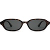 image:imageSOJOS Retro Rectangle Polarized Sunglasses for Women Men Trendy Hexagon Narrow Chic Y2K Sunnies SJ2629Dark TortoiseGrey
