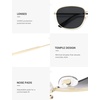 image:imageSOJOS Retro Rectangle Polarized Sunglasses for Women Men Vintage Shades Classic Metal Sun Glasses SJ1276GoldGrey
