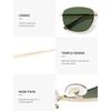 image:imageSOJOS Retro Rectangle Polarized Sunglasses for Women Men Vintage Shades Classic Metal Sun Glasses SJ1276Shiny GoldGreen