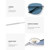 image:imageSOJOS Retro Rectangle Polarized Sunglasses for Women Men Vintage Shades Classic Metal Sun Glasses SJ1276Shiny SilverBlue