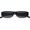 image:imageSOJOS Retro Rectangle Sunglasses for Women Trendy Y2K Chic 90s Shades Lightweight Sunnies SJ2671Black Frame Grey Lens