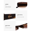 image:imageSOJOS Retro Rectangle Sunglasses for Women Trendy Y2K Chic 90s Shades Lightweight Sunnies SJ2671Brown Frame Brown Lens