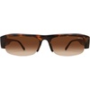 image:imageSOJOS Retro Rectangle Sunglasses for Women Trendy Y2K Chic 90s Shades Lightweight Sunnies SJ2671Brown Frame Brown Lens