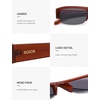 image:imageSOJOS Retro Rectangle Sunglasses for Women Trendy Y2K Chic 90s Shades Lightweight Sunnies SJ2671Brown Tortoise Frame Brown Grading Lens