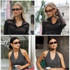 image:imageSOJOS Retro Rectangle Sunglasses for Women Trendy Y2K Chic 90s Shades Lightweight Sunnies SJ2671Tortoise Frame Grey Lens