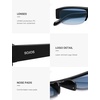 image:imageSOJOS Retro Rectangle Sunglasses for Women Trendy Y2K Chic 90s Shades Lightweight Sunnies SJ2671Tortoise Frame Grey Lens