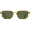 image:imageSOJOS Retro Rectangular Polarized Sunglasses for Women MenVintage Light Weight Square Frame Skinny Rim UV Protection SJ2663Yellow
