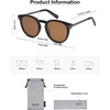 image:imageSOJOS Retro Round Polarized Sunglasses Womens Mens Classic Vintage Trendy Sunnies SJ2368BlackBrown
