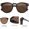 image:imageSOJOS Retro Round Polarized Sunglasses Womens Mens Classic Vintage Trendy Sunnies SJ2368BlackBrown