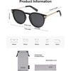 image:imageSOJOS Retro Round Polarized Sunglasses Womens Mens Classic Vintage Trendy Sunnies SJ2368BlackGrey