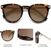 image:imageSOJOS Retro Round Polarized Sunglasses Womens Mens Classic Vintage Trendy Sunnies SJ2368Brown TortoiseGradient Brown