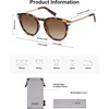 image:imageSOJOS Retro Round Polarized Sunglasses Womens Mens Classic Vintage Trendy Sunnies SJ2368Brown TortoiseGradient Brown