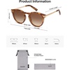 image:imageSOJOS Retro Round Polarized Sunglasses Womens Mens Classic Vintage Trendy Sunnies SJ2368Caramel TortoiseBrown