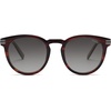 image:imageSOJOS Retro Round Polarized Sunglasses Womens Mens Classic Vintage Trendy Sunnies SJ2368Dark Brown PatternGradient Grey