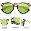 image:imageSOJOS Retro Round Polarized Sunglasses Womens Mens Classic Vintage Trendy Sunnies SJ2368Green PatternLight Green Tinted