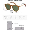 image:imageSOJOS Retro Round Polarized Sunglasses Womens Mens Classic Vintage Trendy Sunnies SJ2368Orangish BrownGreen