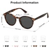image:imageSOJOS Retro Round Polarized Sunglasses for Women Men Classic Vintage Sunnies SJ2069Ancient TortoiseGrey