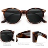 image:imageSOJOS Retro Round Polarized Sunglasses for Women Men Classic Vintage Sunnies SJ2069Ancient TortoiseGrey