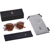 image:imageSOJOS Retro Round Polarized Sunglasses for Women Men Classic Vintage Sunnies SJ2069Brown TortoiseBrown