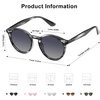 image:imageSOJOS Retro Round Polarized Sunglasses for Women Men Classic Vintage Sunnies SJ2069Grey PatternGrey