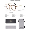 image:imageSOJOS Retro Round TR90 Blue Light Reading Glasses Womens Mens Readers Computer Glasses Eyewear Frame SJ9001C1 Bright Leopard Frame