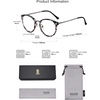 image:imageSOJOS Retro Round TR90 Blue Light Reading Glasses Womens Mens Readers Computer Glasses Eyewear Frame SJ9001C10 Grey Tortoise Frame