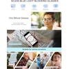 image:imageSOJOS Retro Round TR90 Blue Light Reading Glasses Womens Mens Readers Computer Glasses Eyewear Frame SJ9001C4 Clear Pink Frame