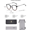 image:imageSOJOS Retro Round TR90 Blue Light Reading Glasses Womens Mens Readers Computer Glasses Eyewear Frame SJ9001C6 Blacktortoise Frame